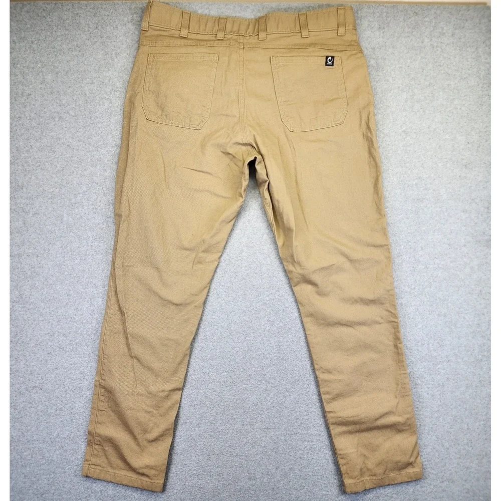 Origin USA Men's 38x32 Moab Stretch Cotton Pant Taper Canvas Tan